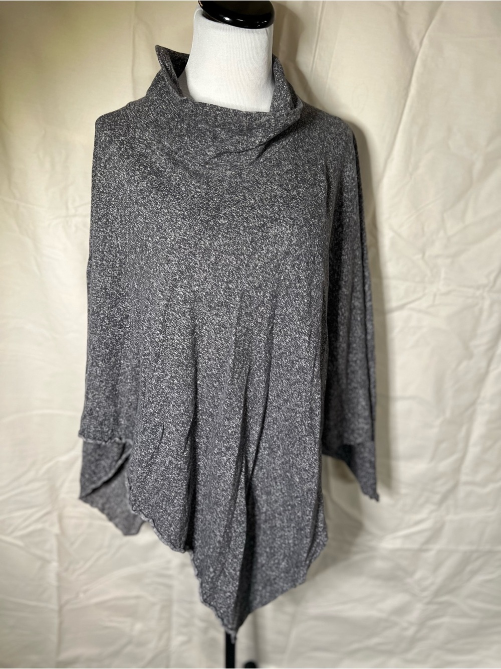 Cozy organic cotton Grey Cowl Neck